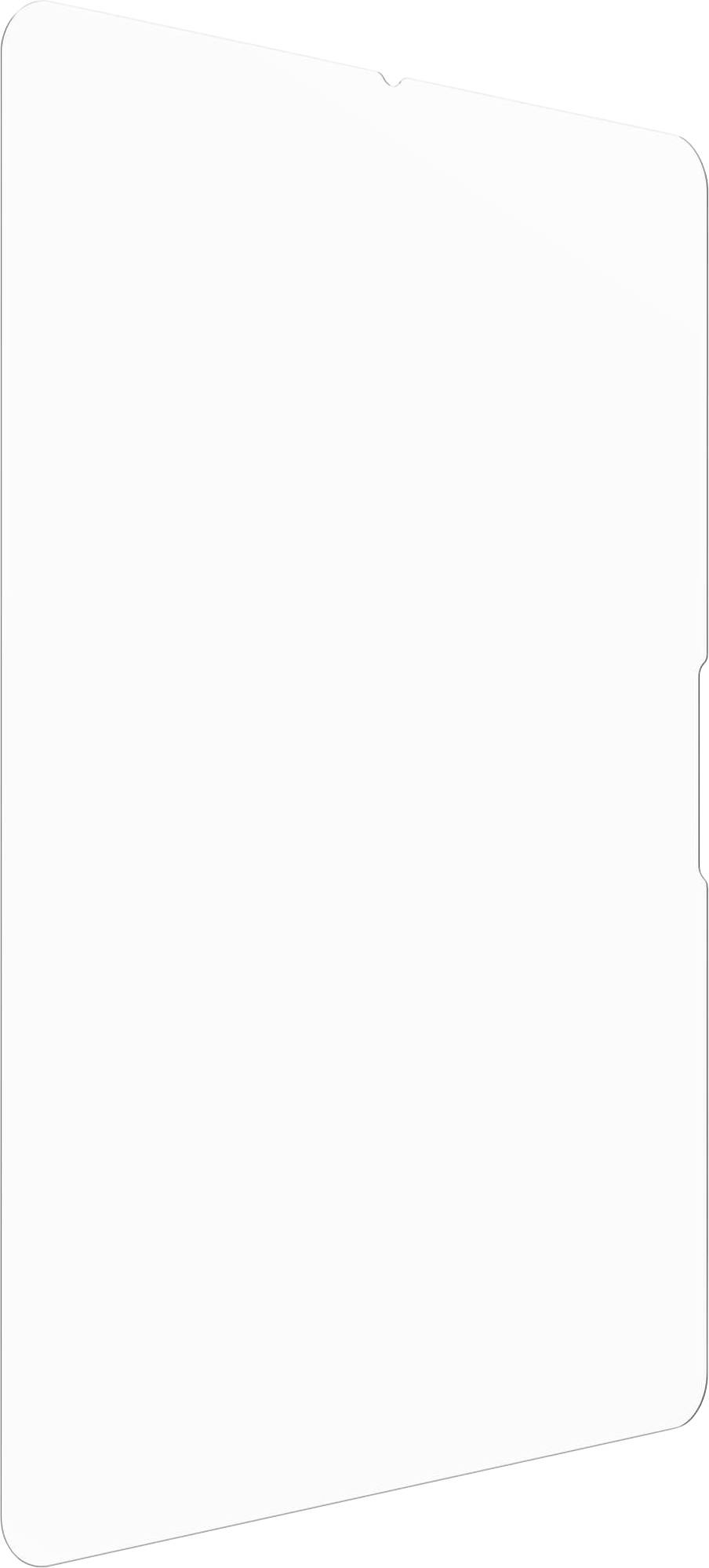 Ein mobiles Gerät mit einem rechteckigen Bildschirm ohne sichtbare Tasten oder Details.