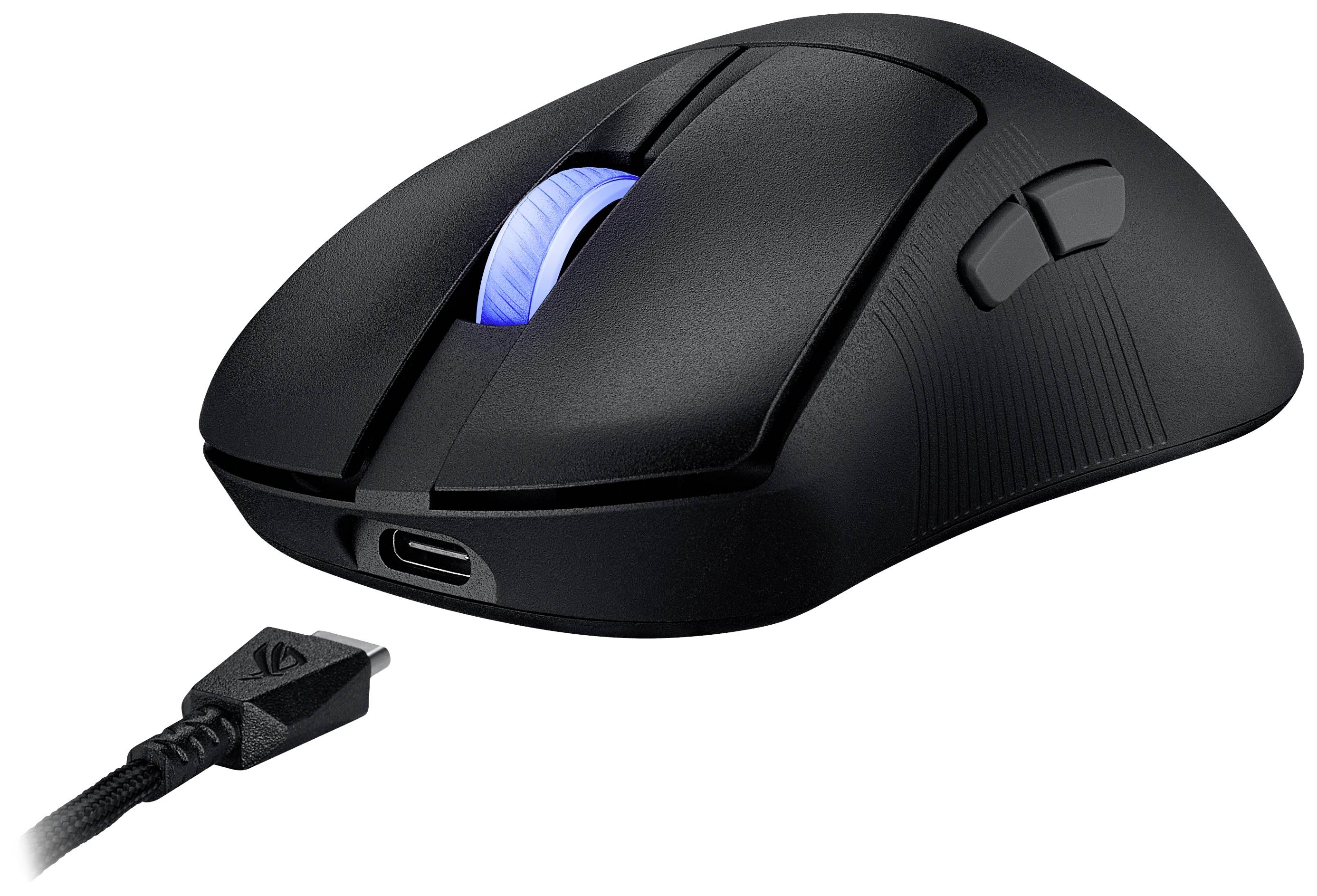 Asus ROG Keris II WL Ace Gaming-Maus Bluetooth® Optisch Schwarz 7 Tasten 42000 dpi Ergonomisch, Beleuchtet