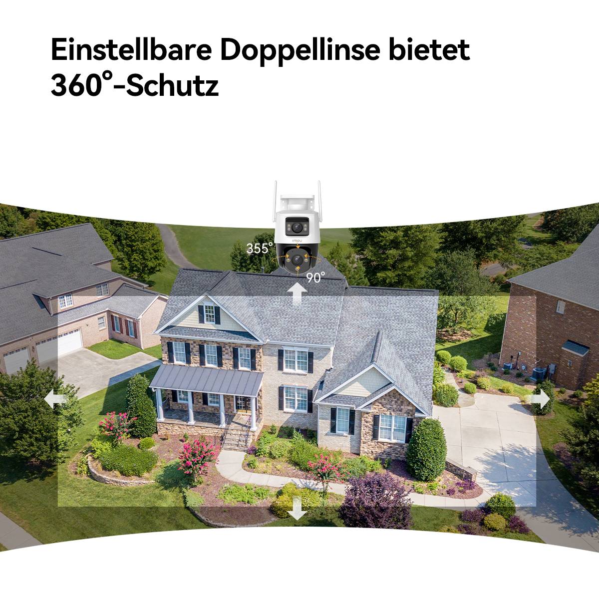 IMOU Cruiser Dual 6MP IPC-S7XP-6M0WED-0360B-WLAN IP Überwachungskamera 2304 x 1296 Pixel
