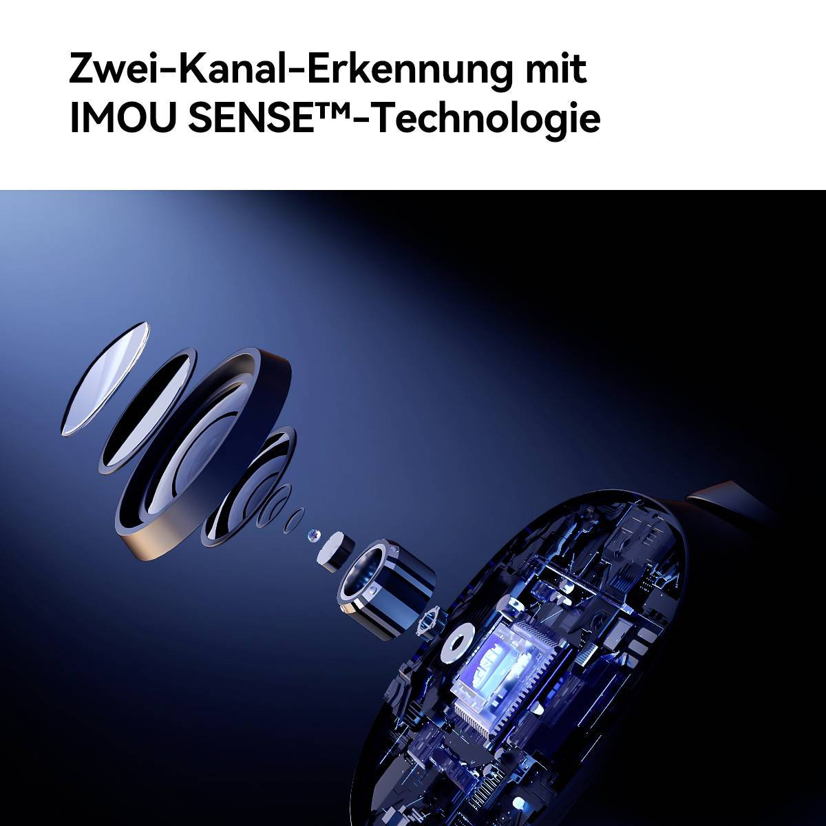 IMOU Cruiser Dual 6MP IPC-S7XP-6M0WED-0360B-WLAN IP Überwachungskamera 2304 x 1296 Pixel