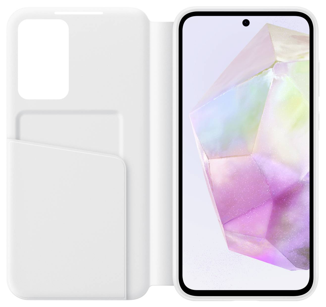 Samsung Smart View Wallet Case Case Galaxy A35 5G Weiß EF-ZA356CWEGWW