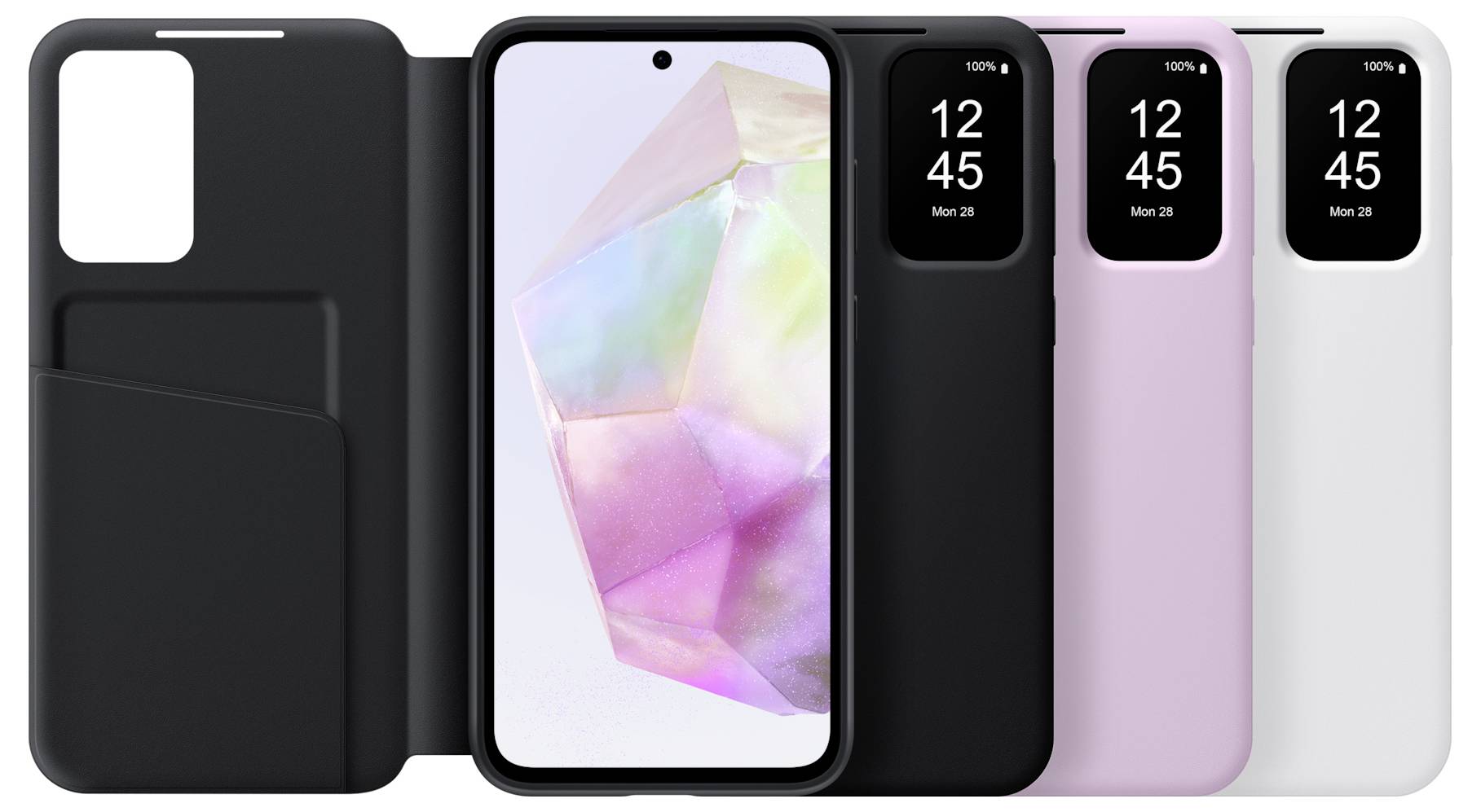 Samsung Smart View Wallet Case Case Galaxy A35 5G Weiß EF-ZA356CWEGWW