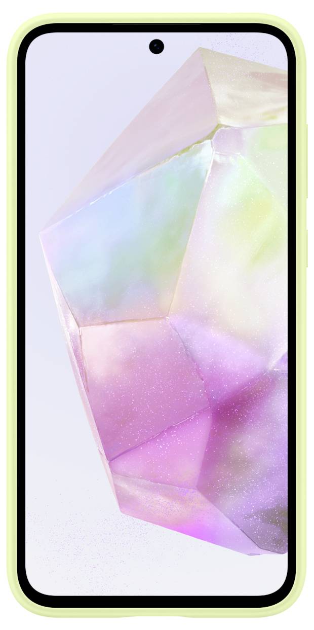 Samsung Silicone Case Backcover Galaxy A35 5G Limettengrün Stoßfest EF-PA356TMEGWW