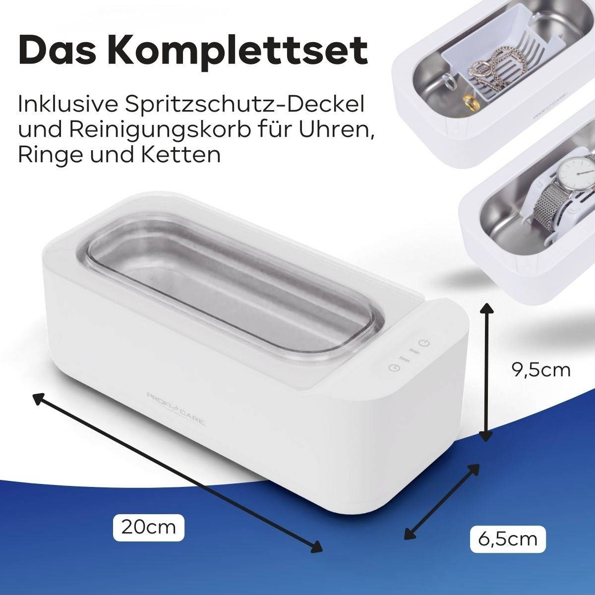 Profi-Care PC-USR 3120 Ultraschallreiniger Schmuck, Dentaler Bereich, Haushalt 400 ml