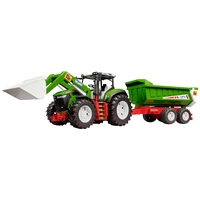 Bruder ROADMAX Traktor mit Frontlader und Kippanhänger Fertigmodell Landwirtschafts Modell Bruder ROADMAX Traktor mit Frontlader und Kippanhänger Fertigmodell Landwirtschafts Modell