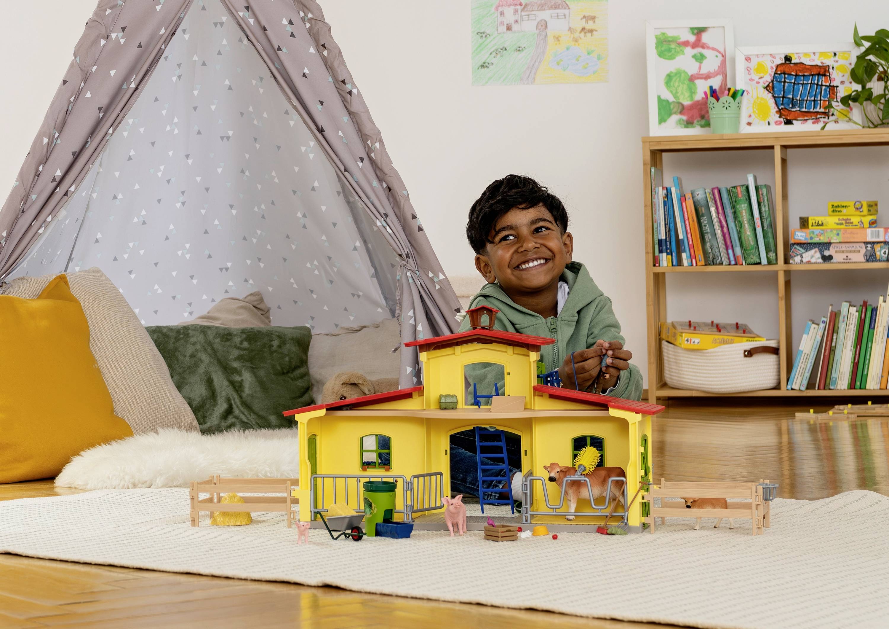 Schleich Farm-World Großer Stall