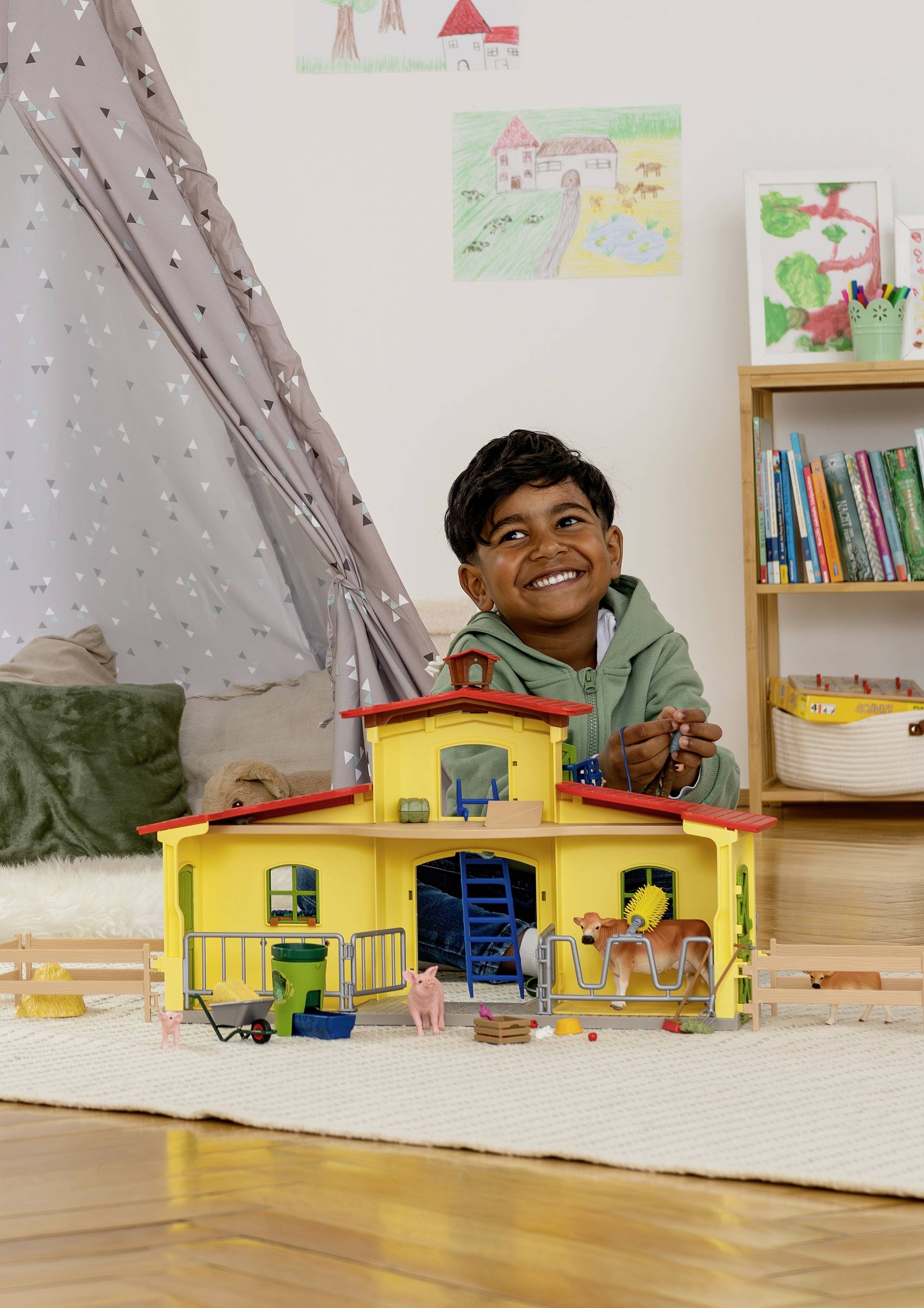 Schleich Farm-World Großer Stall