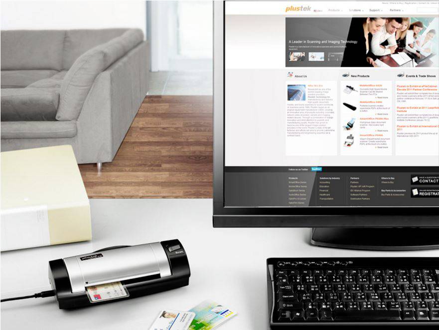 Plustek MobileOffice S410 Plus Dokumentenscanner 216 x 914 mm 600 x 600 dpi 6 Seiten/min USB-A