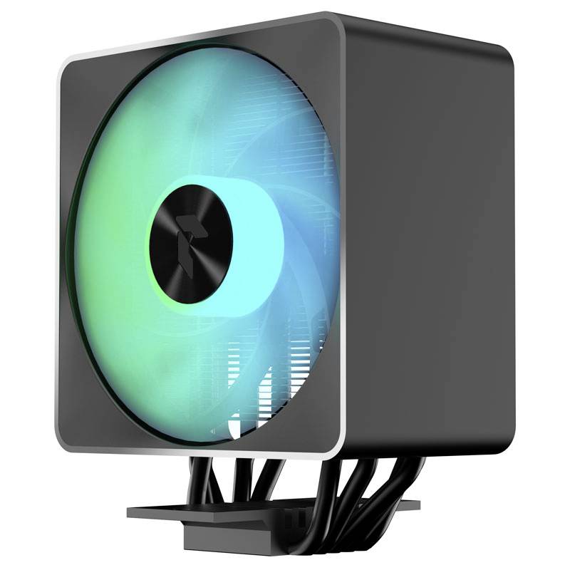 APNX AP1-V CPU-Kühler - 120mm, schwarz CPU-Kühler mit Lüfter Intel® LGA 1200, Intel® LGA 1700, Intel® LGA 1150, Intel® LGA