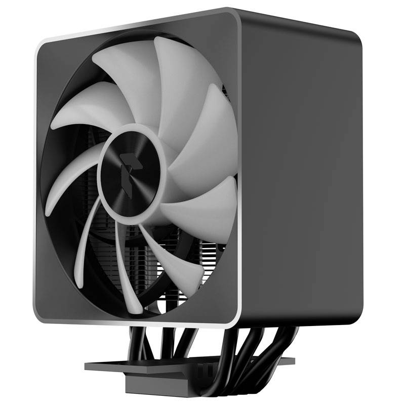 APNX AP1-V CPU-Kühler - 120mm, schwarz CPU-Kühler mit Lüfter Intel® LGA 1200, Intel® LGA 1700, Intel® LGA 1150, Intel® LGA