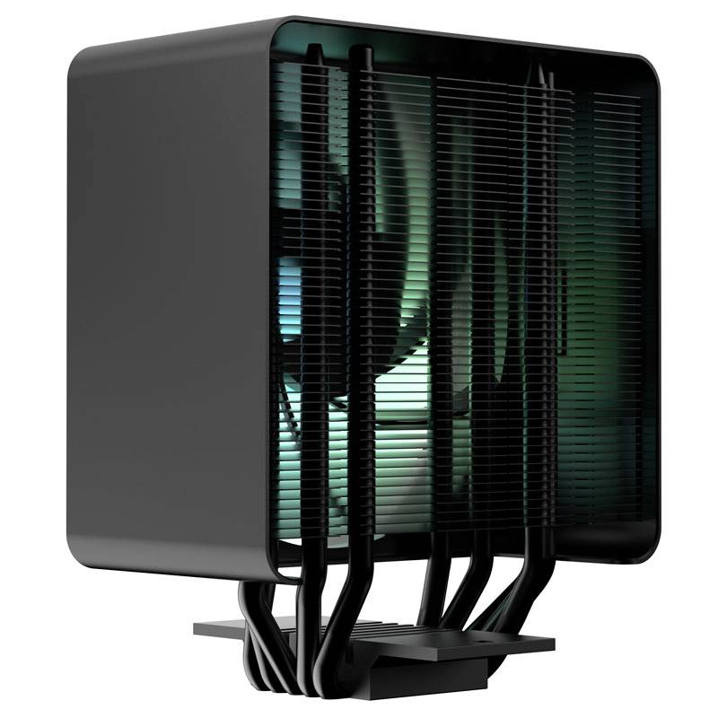 APNX AP1-V CPU-Kühler - 120mm, schwarz CPU-Kühler mit Lüfter Intel® LGA 1200, Intel® LGA 1700, Intel® LGA 1150, Intel® LGA