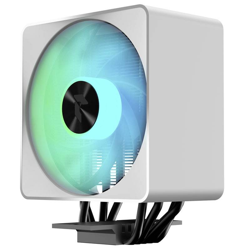 APNX AP1-V CPU-Kühler - 120mm, weiß CPU-Kühler mit Lüfter Intel® LGA 1200, Intel® LGA 1700, Intel® LGA 1150, Intel® LGA 1151