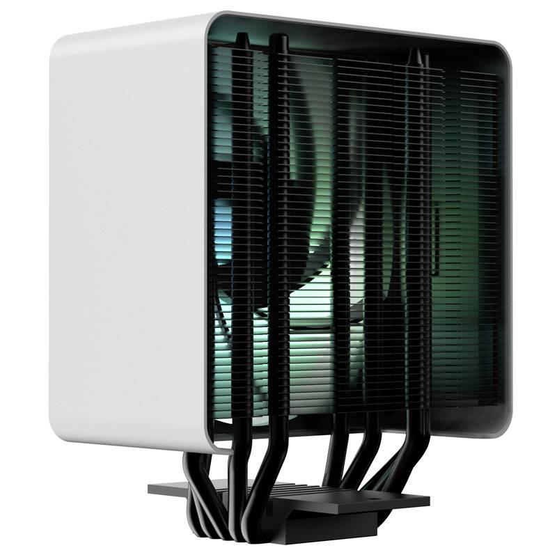 APNX AP1-V CPU-Kühler - 120mm, weiß CPU-Kühler mit Lüfter Intel® LGA 1200, Intel® LGA 1700, Intel® LGA 1150, Intel® LGA 1151