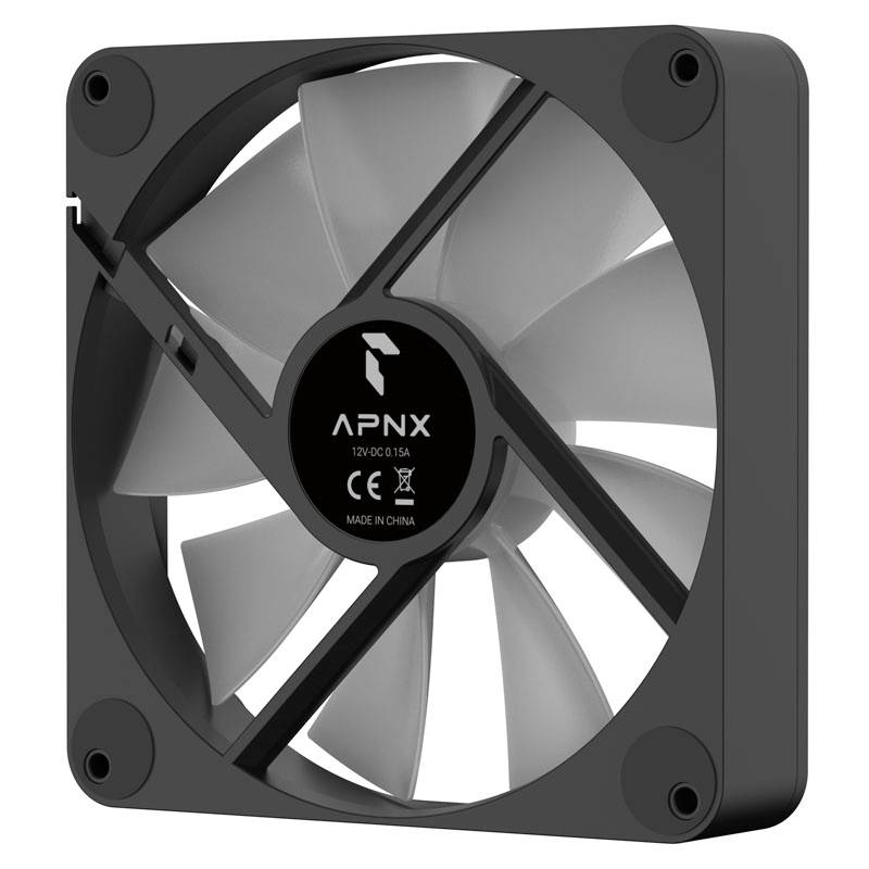 APNX APNX FP1-140 PWM Lüfter, ARGB, - 140mm, schwarz PC-Gehäuse-Lüfter (B x H x T) 140 x 140 x 30 mm