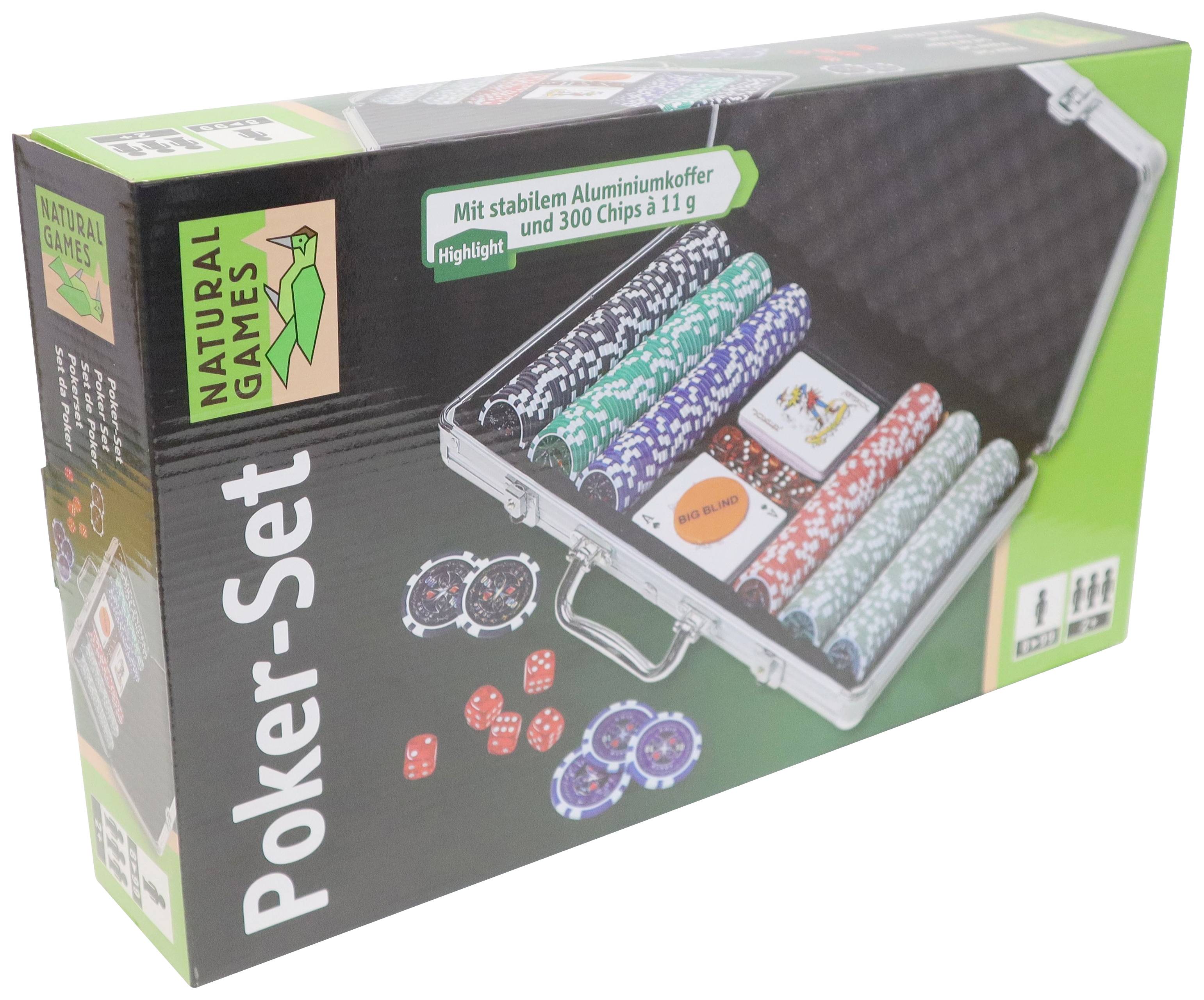 Vedes Natural Games Poker-Set im Aluminiumkoffer YYPS103