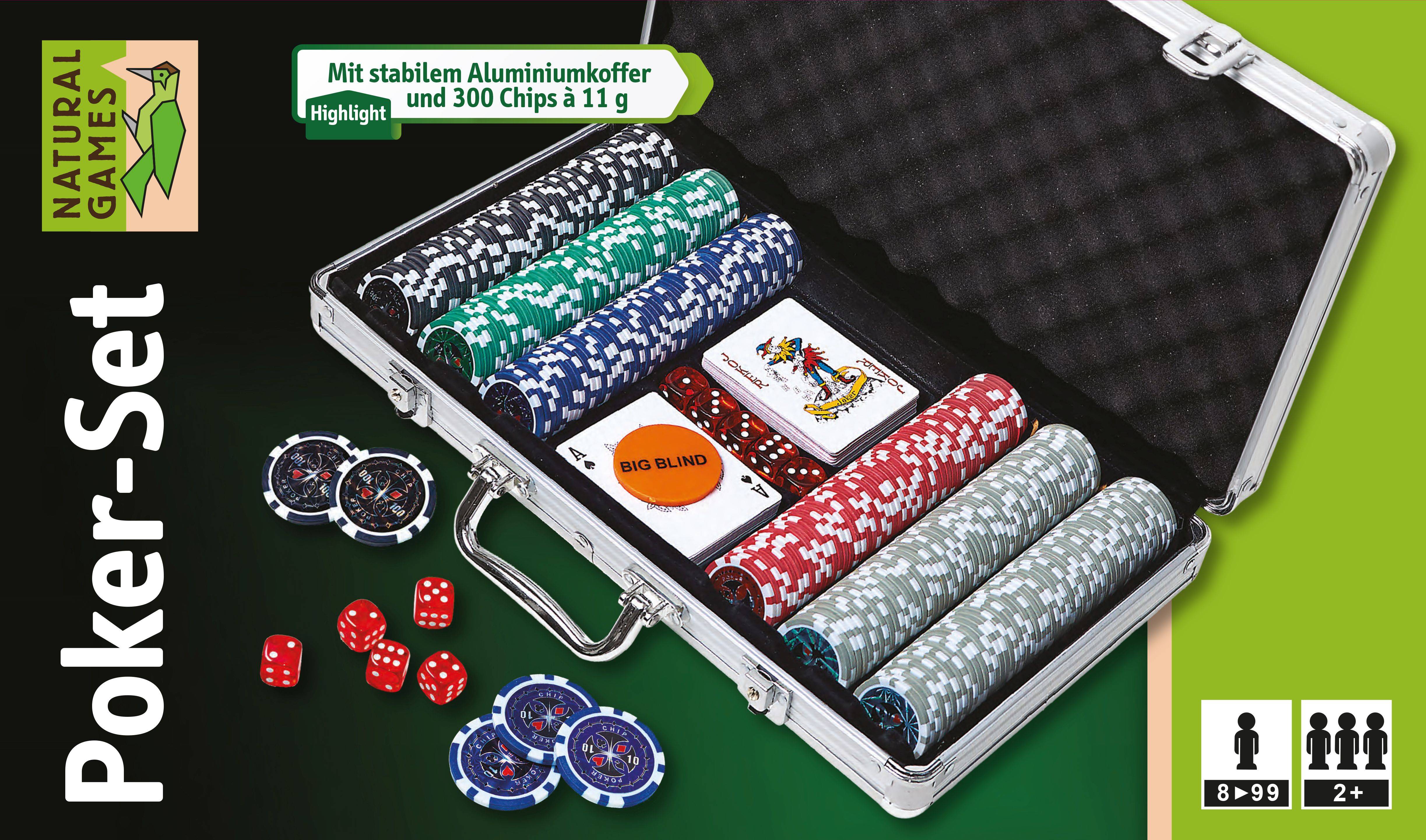 Vedes Natural Games Poker-Set im Aluminiumkoffer YYPS103