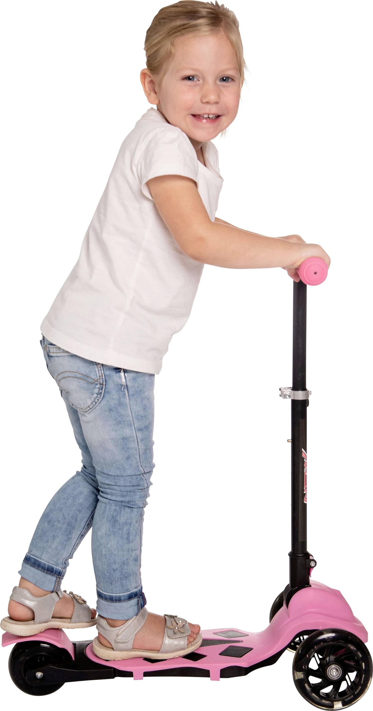 New Sports 3-Wheel Scooter Rosa, 120mm, ABEC7