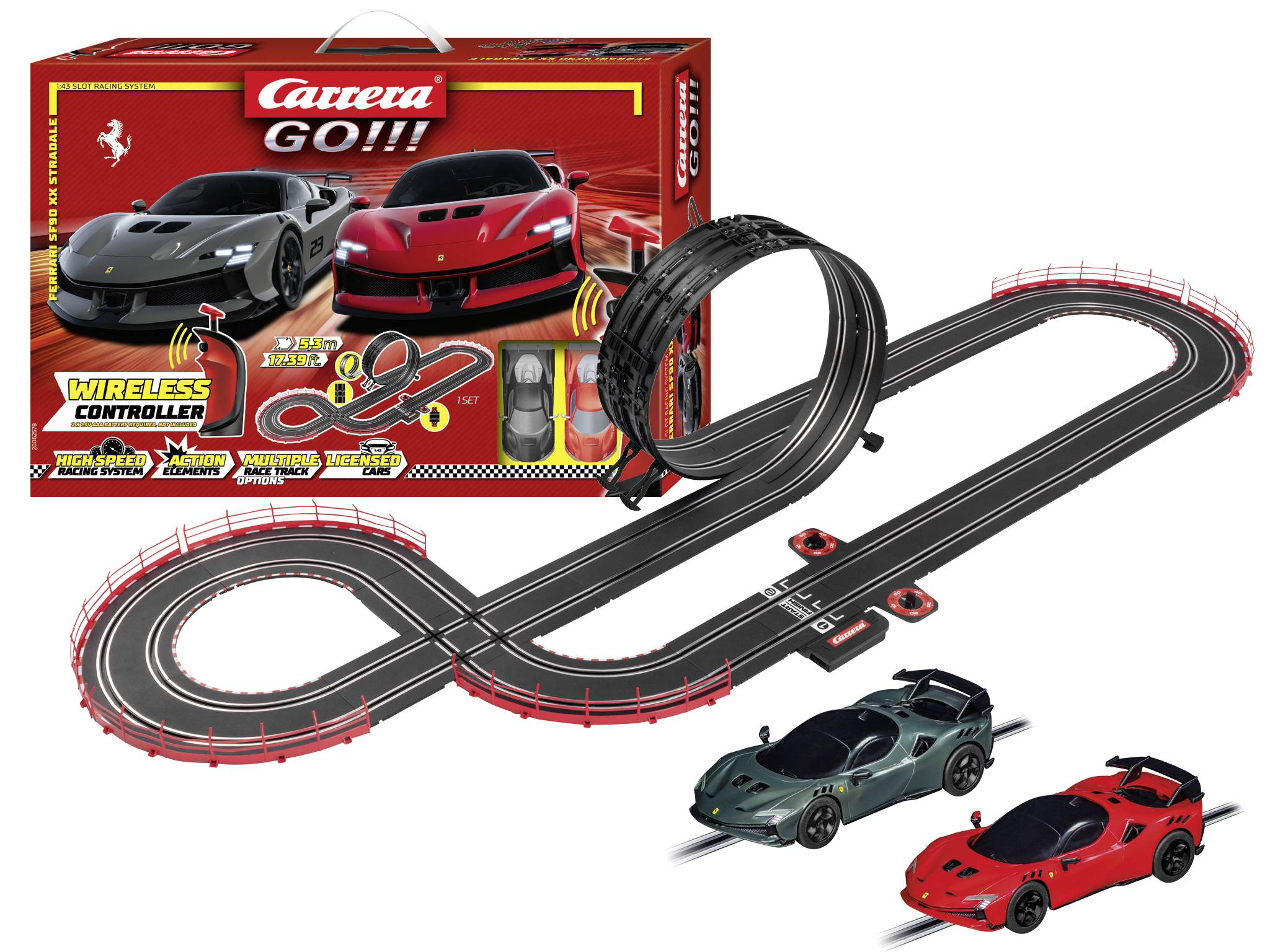 Carrera 20062578 GO!!! Ferrari Supercar Power [Wireless] Start-Set