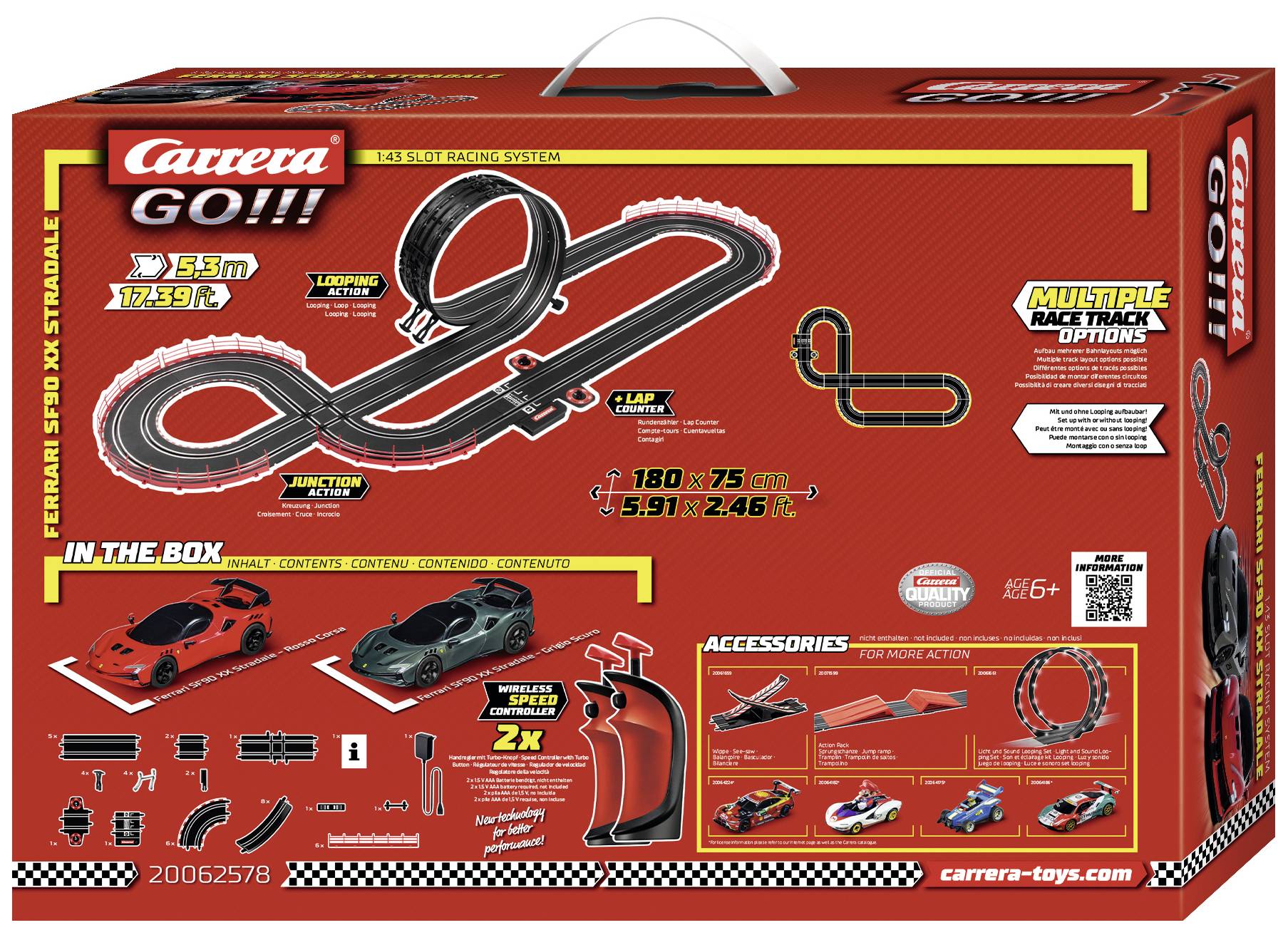 Carrera 20062578 GO!!! Ferrari Supercar Power [Wireless] Start-Set