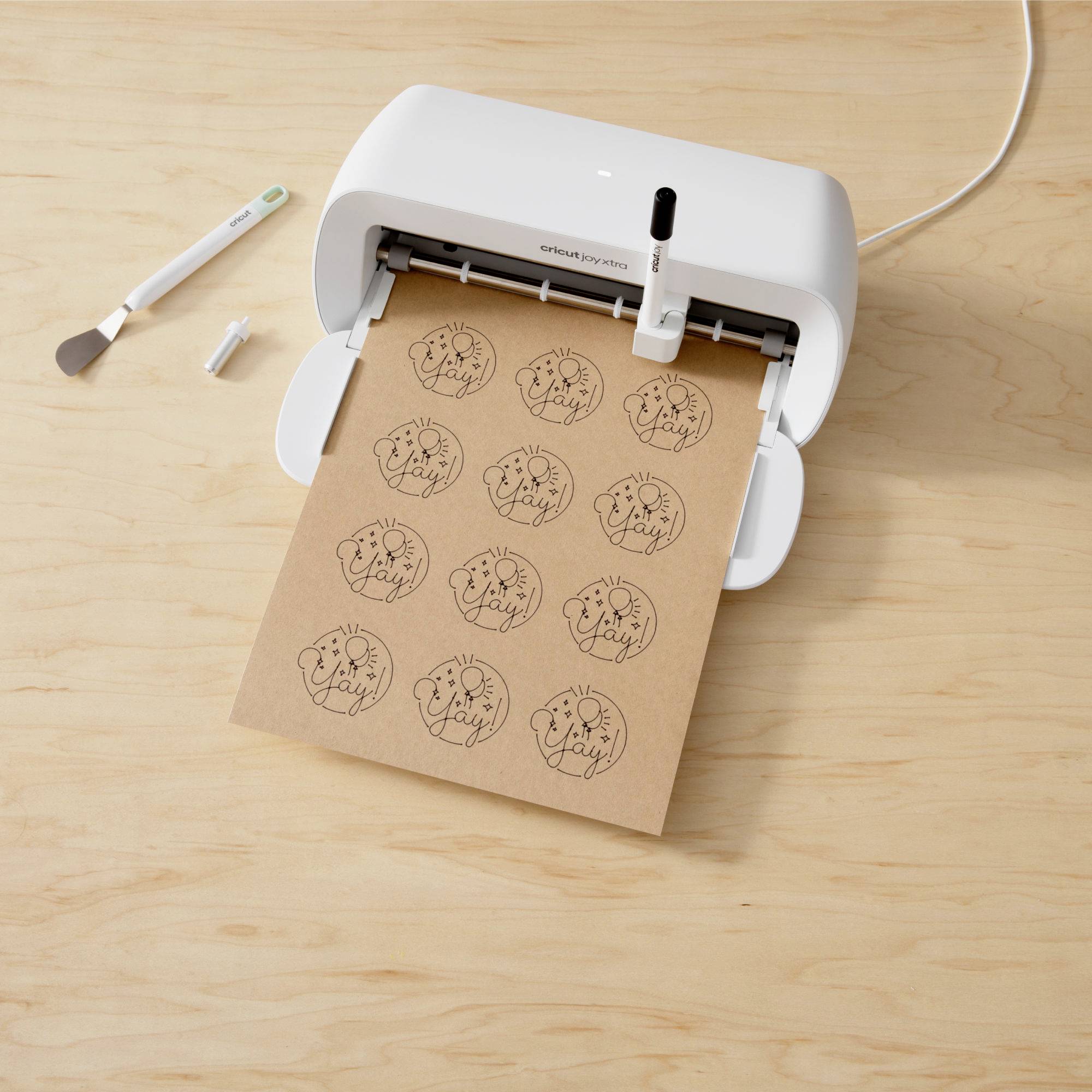 Cricut Smart Kraft Labels Papier Schnittbreite 30.5cm Braun