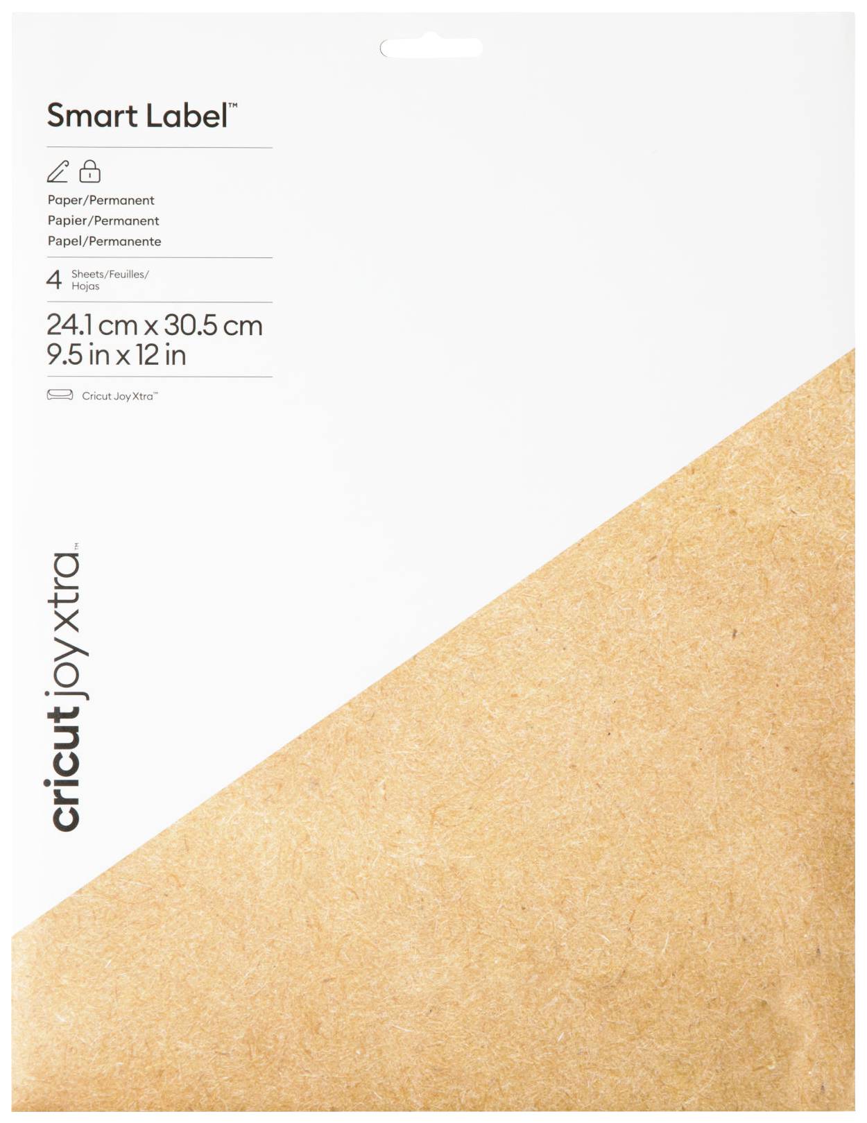 Cricut Smart Kraft Labels Papier Schnittbreite 30.5cm Braun