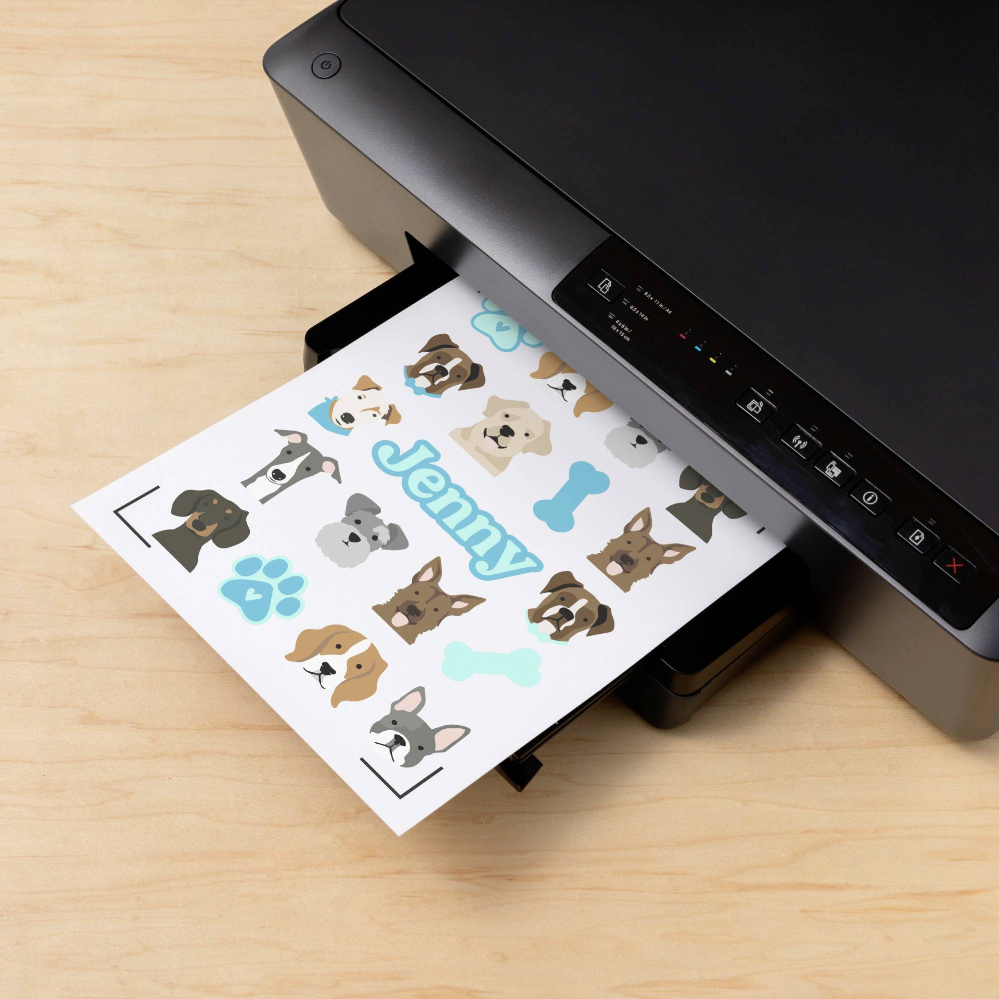 Cricut Sticker Set Waterproof A4 Folien-Set Schnittbreite 29.7cm Weiß