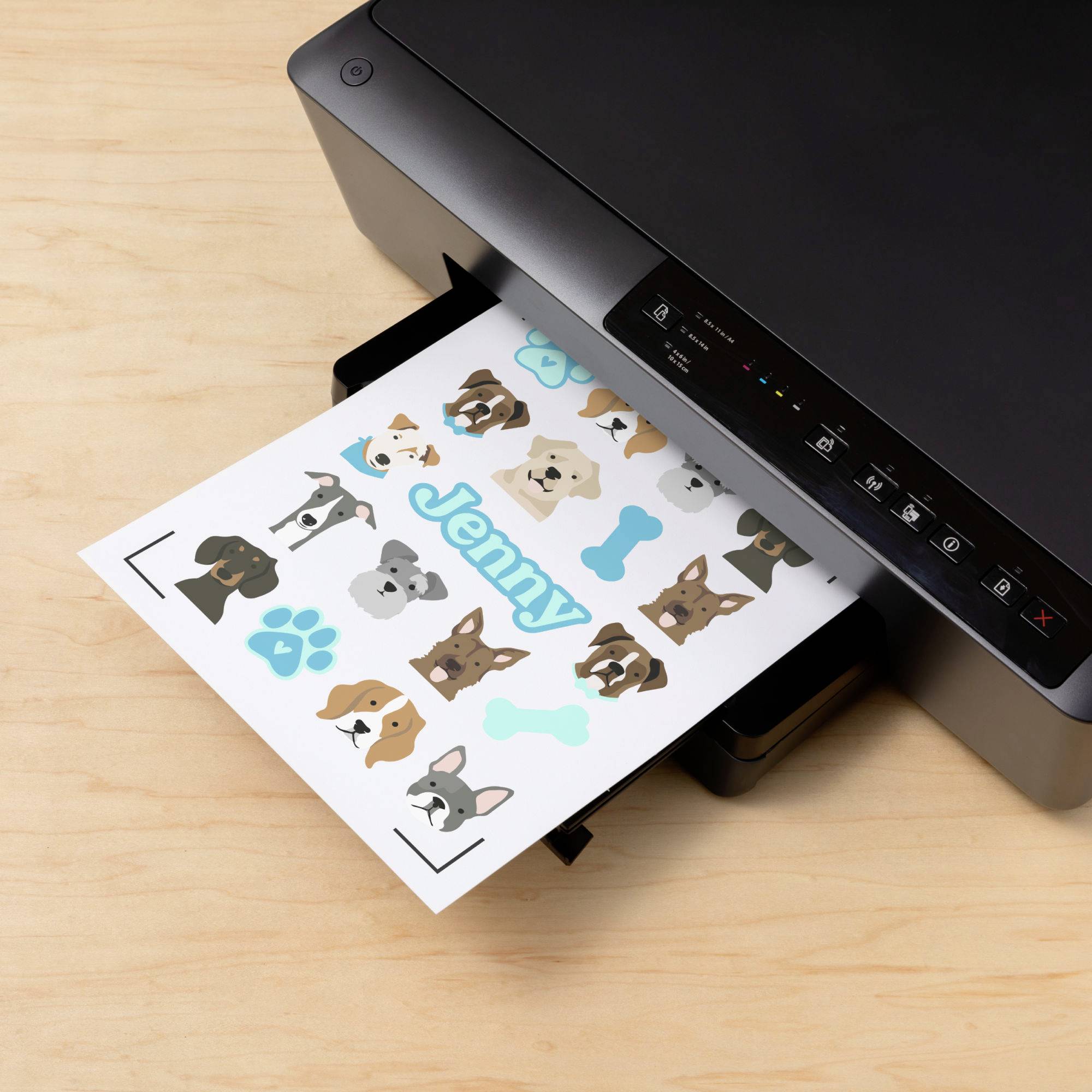 Cricut Sticker Set Waterproof A4 Folien-Set Schnittbreite 29.7cm Transparent