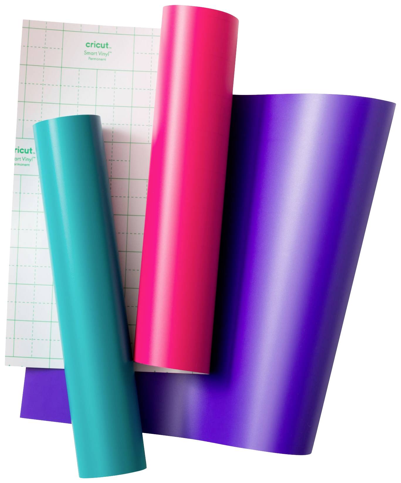Cricut Smart Vinyl Permanent Joy Xtra Folien-Set Schnittbreite 30.5 cm Aquablau, Pink, Violett