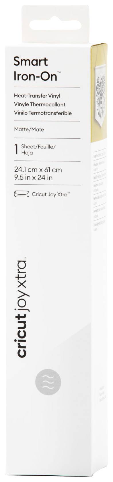 Cricut Smart Iron-On Joy Xtra Folie Schnittbreite 60.9 cm Weiß