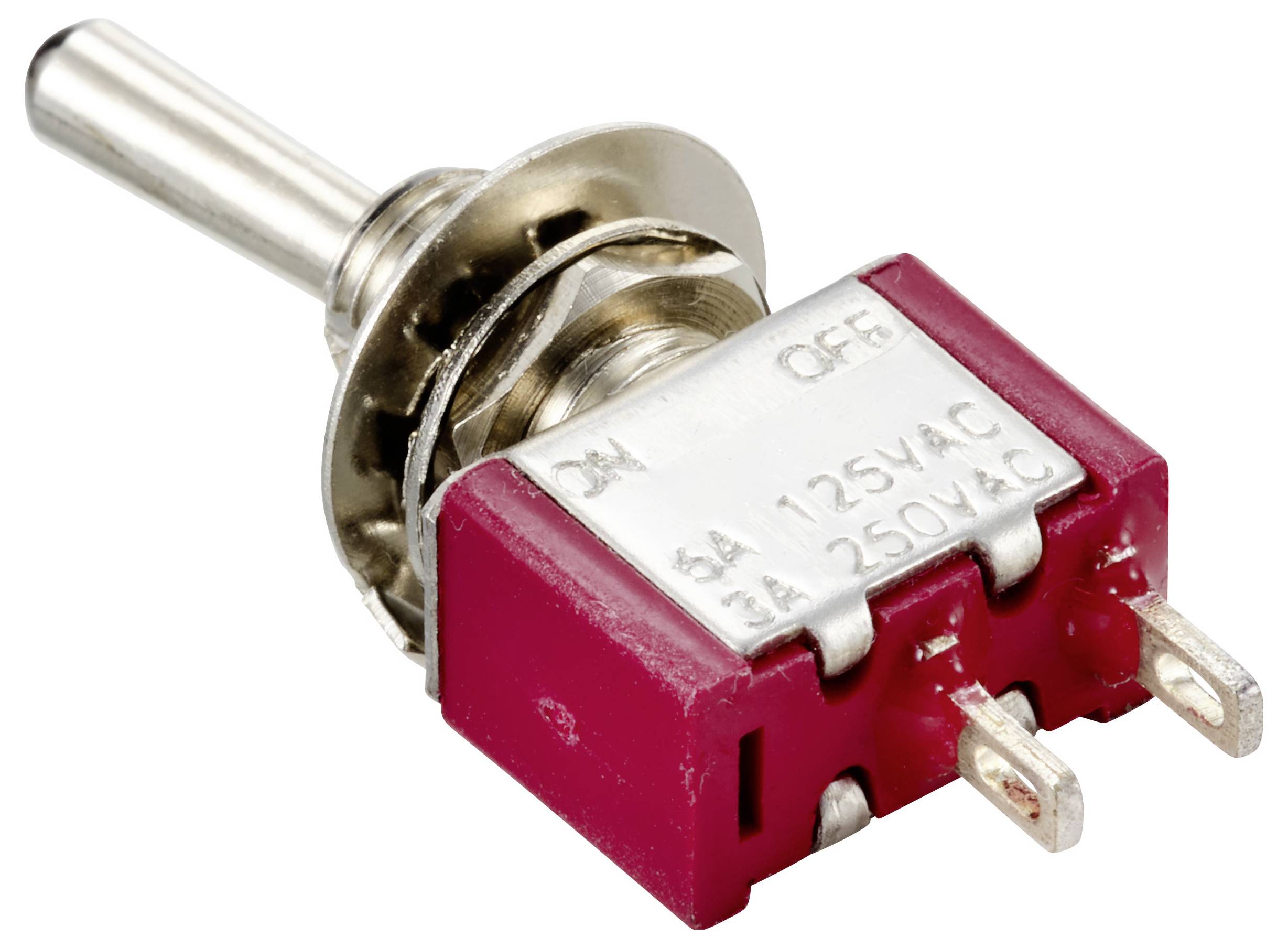 TRU COMPONENTS TC-12813684 Kippschalter 125 V/AC, 250 V/AC 6A 1 x Ein/Aus rastend