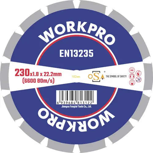 WorkPro GSOSSE-4 Trennscheibe 230 mm 1 St. Keramik, Porzellan, Marmor, Mauerwerk, Glas, Kalkstein