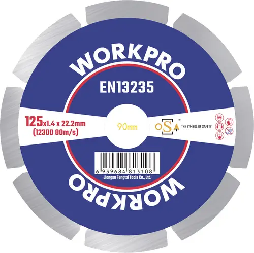 WorkPro GSOSSE-2 Trennscheibe 125 mm 1 St. Keramik, Porzellan, Marmor, Mauerwerk, Glas, Kalkstein