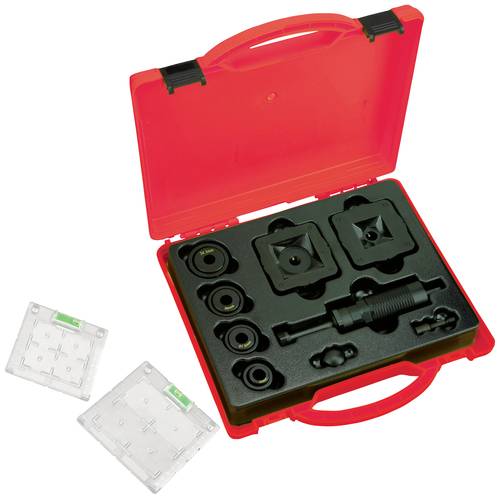 TOOLCRAFT TO-9610284 Stanzeinsätze Ø22-34,3mm + 33.5x33.5 mm + 45x45 mm