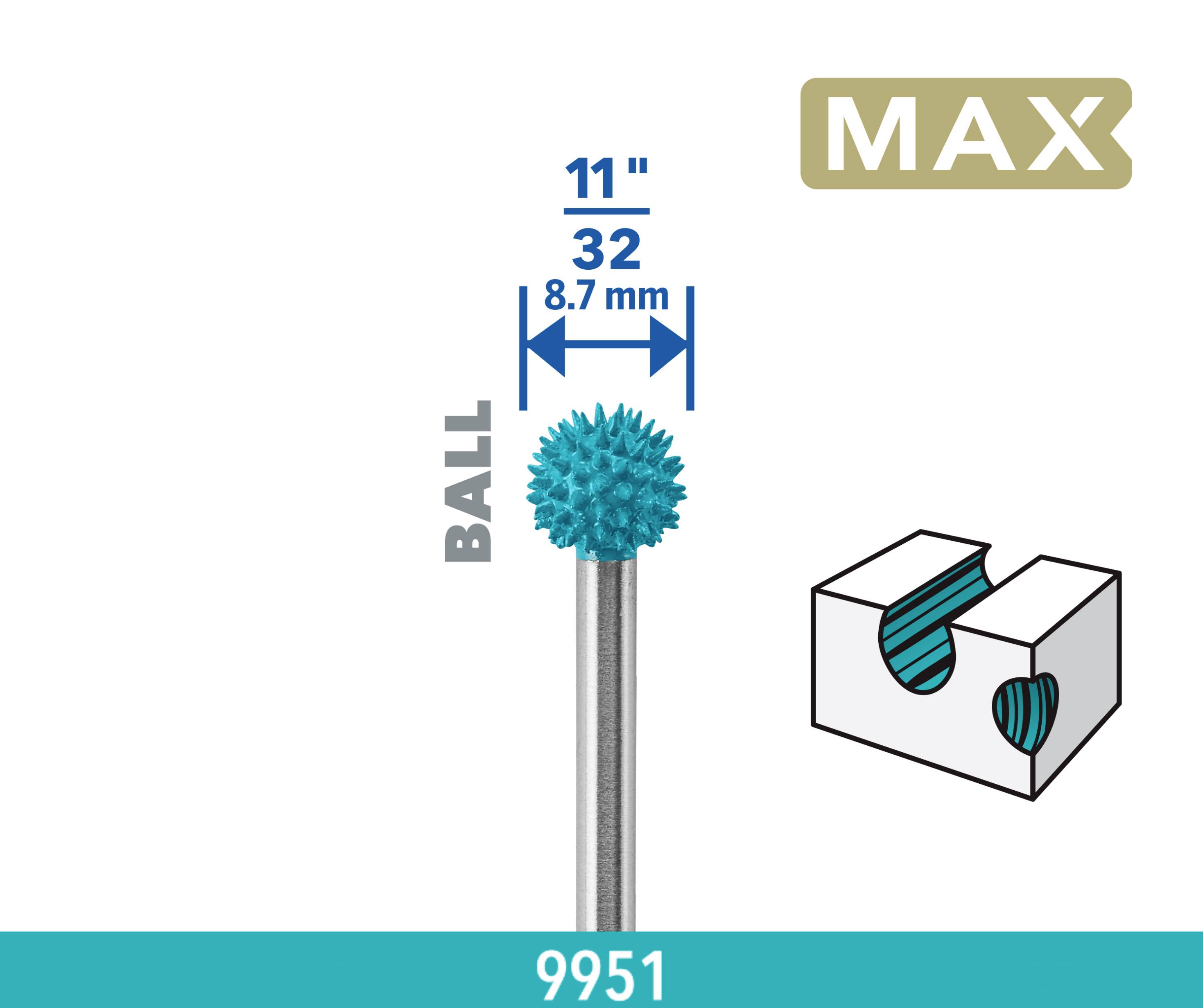 Dremel 26159951DM Raspelfräser Edelstahl Raspel 8.2mm 1St.