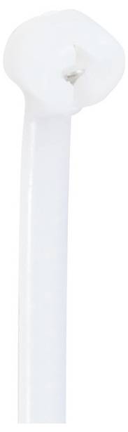 TRU COMPONENTS TC-12814144 Kabelbinder 100 mm 3 mm Natur mit Metallzunge, chemische Beständigkeit 1