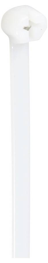 TRU COMPONENTS TC-12814180 Kabelbinder 370mm 7mm Natur mit Metallzunge, chemische Beständigkeit 100St.