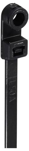 TRU COMPONENTS TC-12814208 Kabelbinder 200 mm 4.8 mm Schwarz mit Schraubsockel, UV-Witterungsstabil