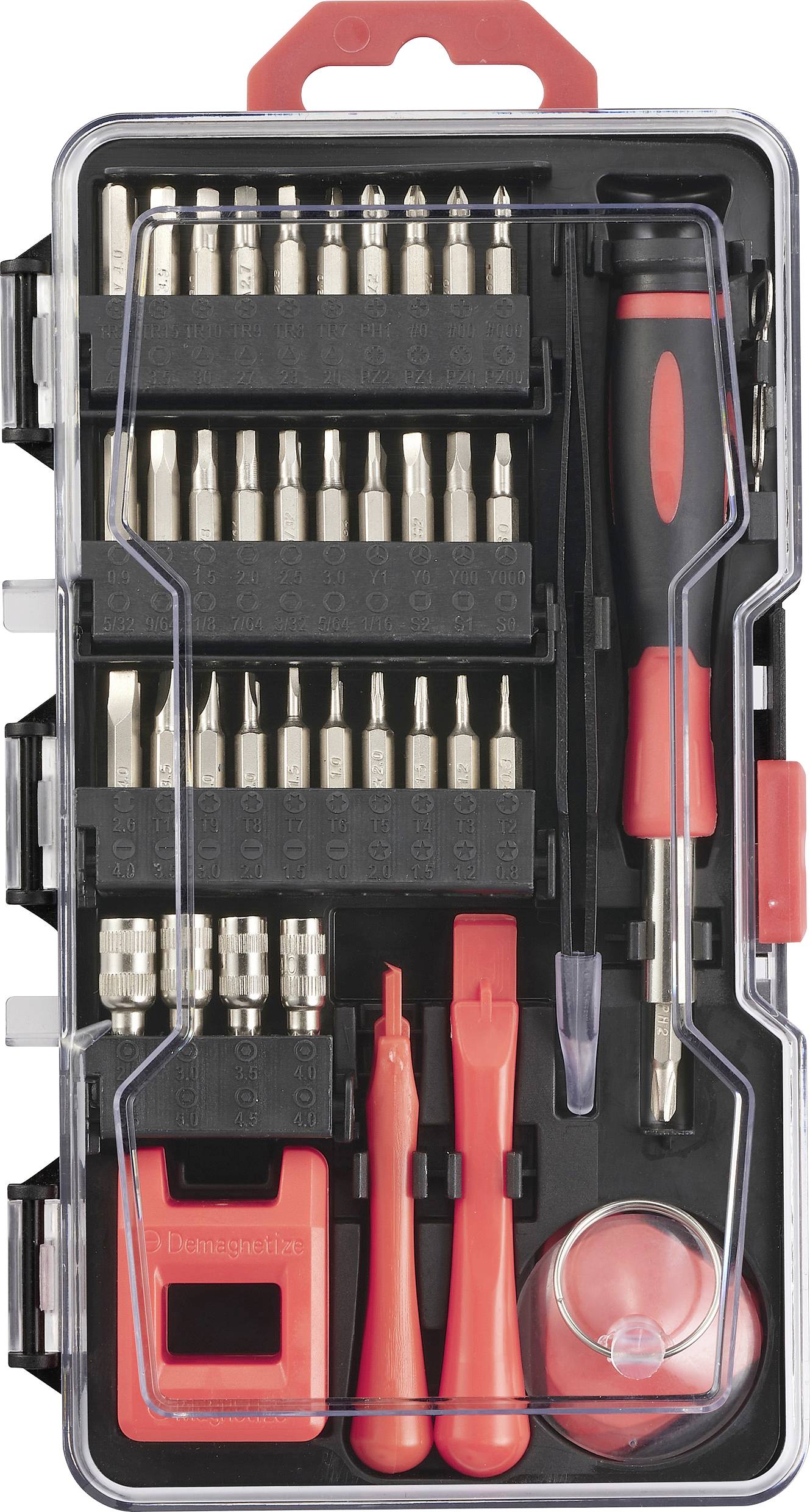 TOOLCRAFT TO-9610683 Reparaturset Heimwerker, Handy mit Werkzeughalter 79teilig
