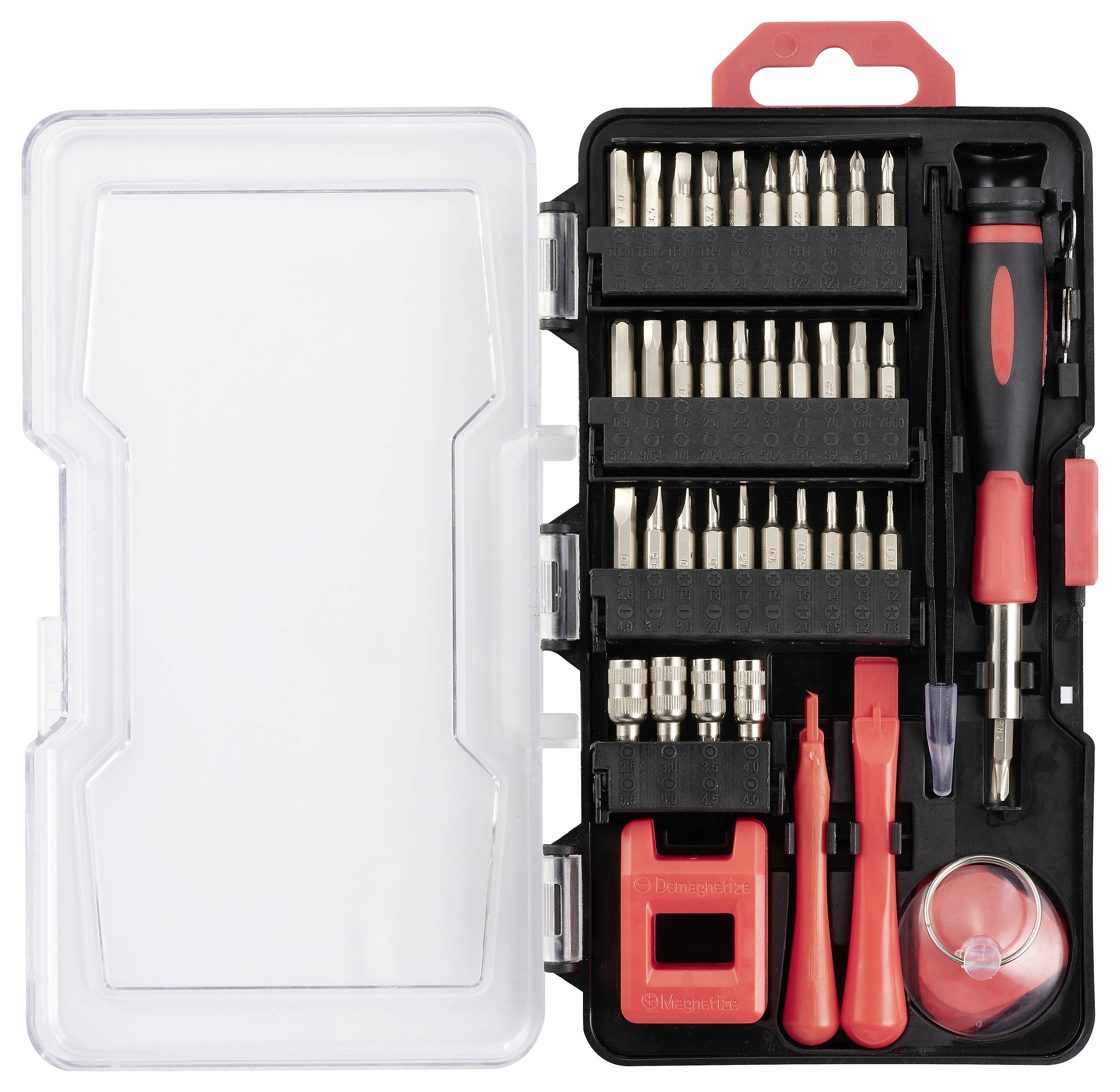 TOOLCRAFT TO-9610683 Reparaturset Heimwerker, Handy mit Werkzeughalter 79teilig