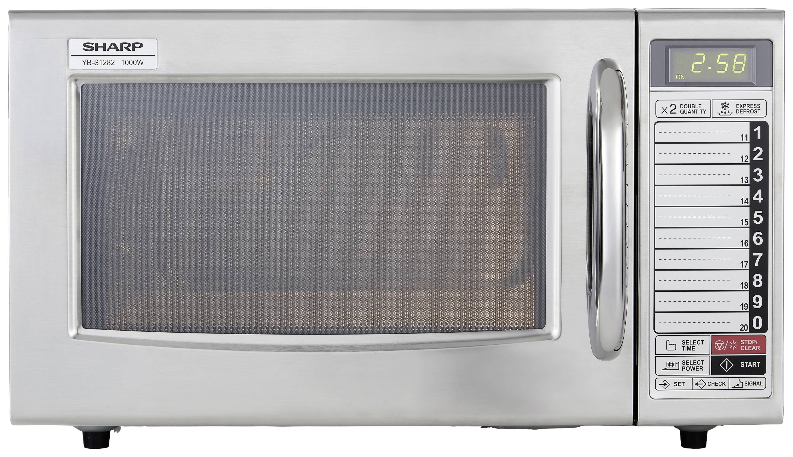Sharp YB-S1282AE Mikrowelle Silber 1000 W