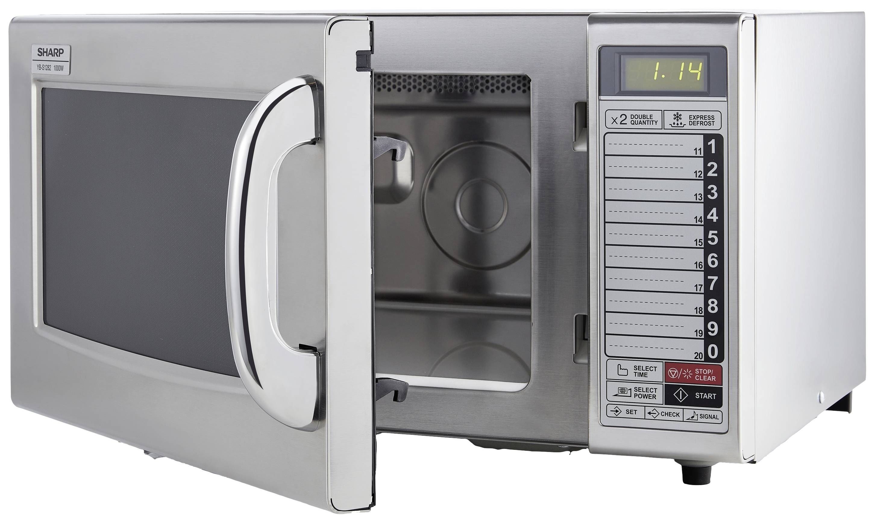 Sharp YB-S1282AE Mikrowelle Silber 1000W