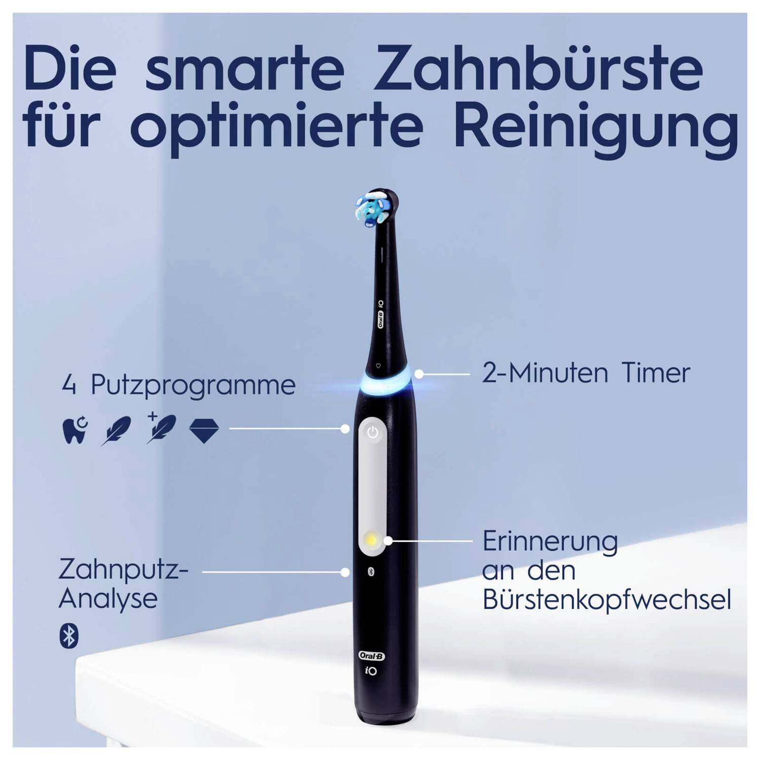 Oral-B iO Series 4 141502 Elektrische Zahnbürste Rotierend/Oszilierend Schwarz