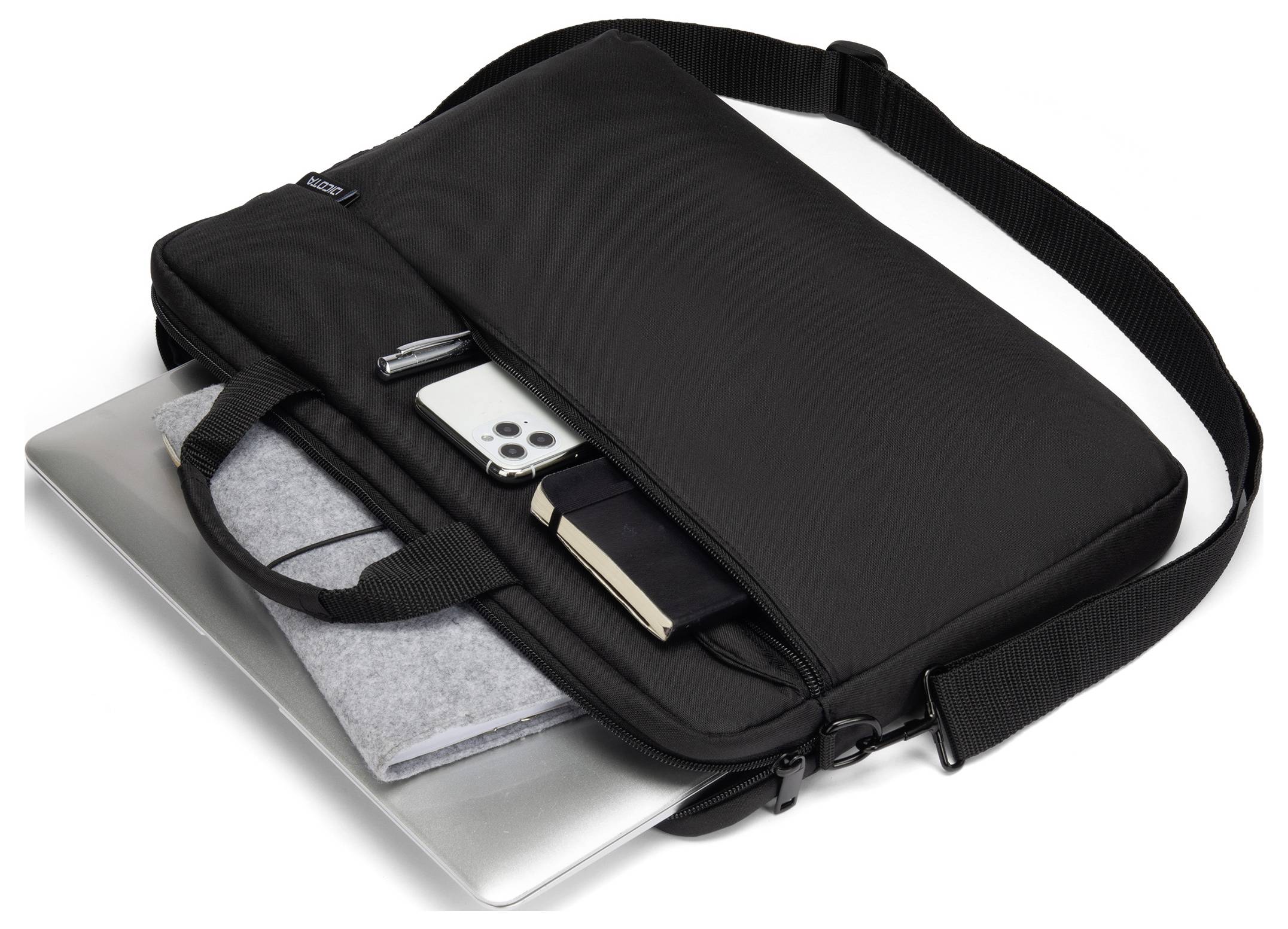 Dicota Notebook Tasche Slim Case ONE 33,02cm - 35,81cm Passend für maximal: 35,8cm (14,1") Schwarz