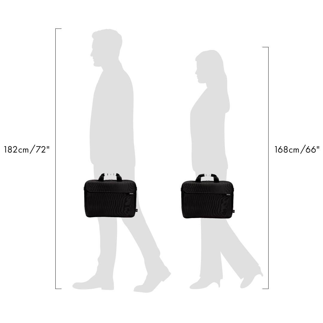 Dicota Notebook Tasche Top Traveller ONE 33,02cm 35,81cm Passend für maximal: 35,8cm (14,1") Schwarz