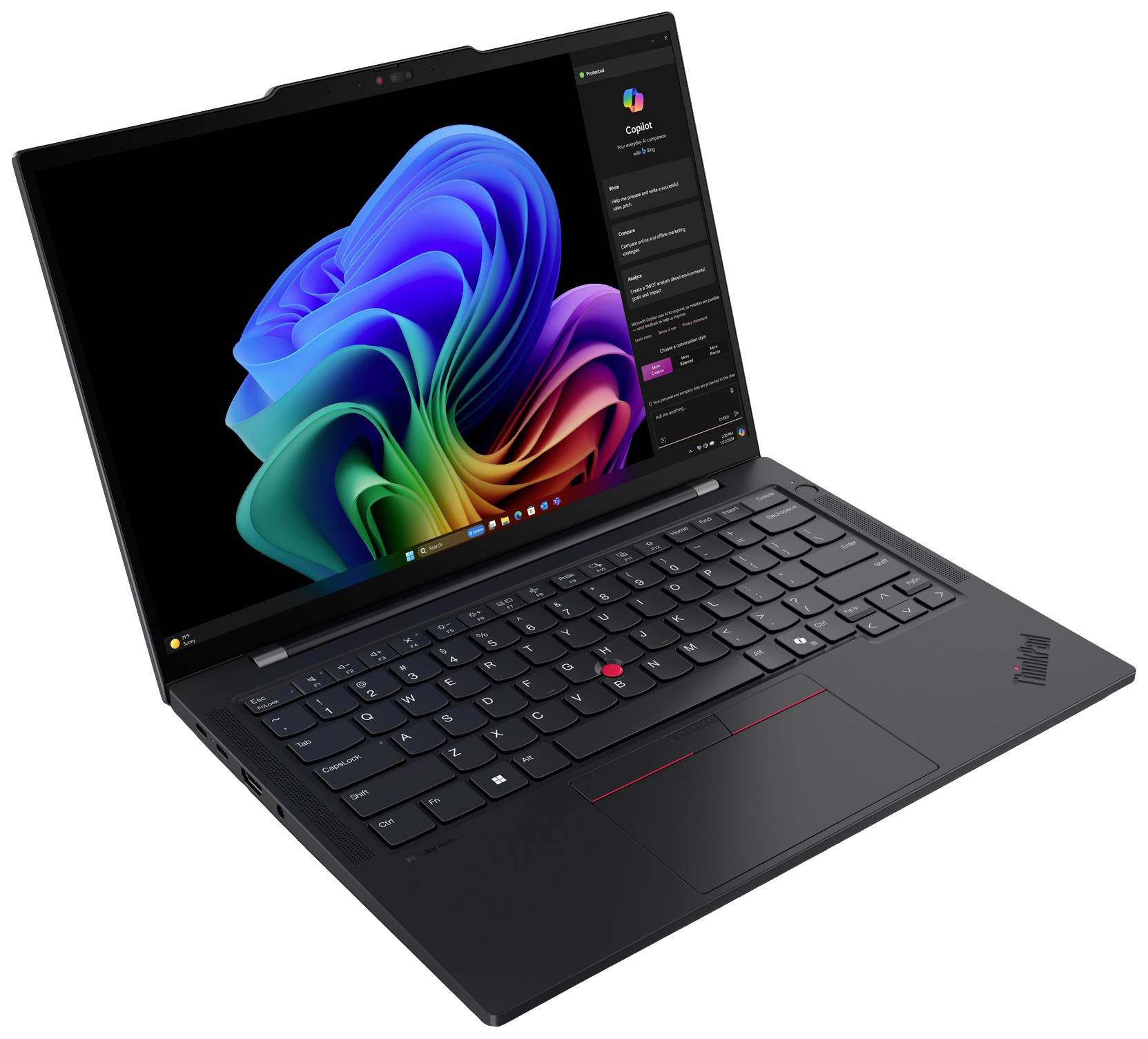 Lenovo Notebook ThinkPad T14s 35.6 cm (14 Zoll) WUXGA Qualcomm® Snapdragon X Elite X1E-78-100 32 GB RAM 1 TB SSD Deutsch, QWERTZ Schwarz 21N