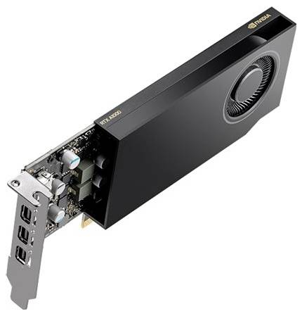 PNY Grafikkarte Nvidia RTX™ A1000 Low Profile 8GB GDDR6-RAM PCIe x8 Mini DisplayPort Low Profile