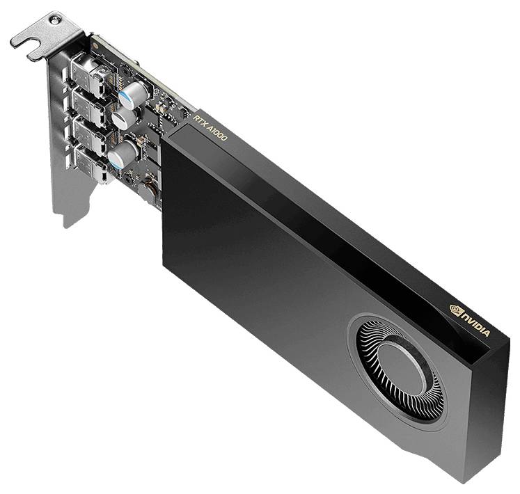 PNY Grafikkarte Nvidia RTX™ A1000 Low Profile 8GB GDDR6-RAM PCIe x8 Mini DisplayPort Low Profile