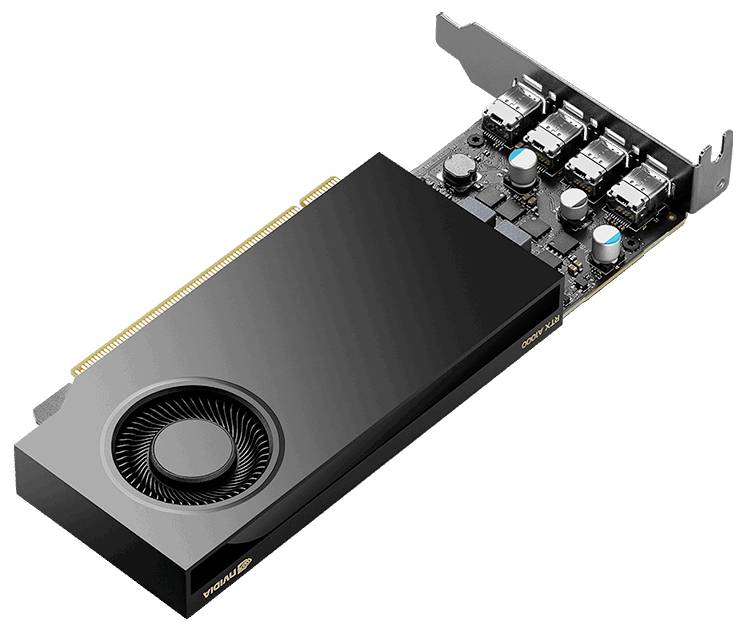 PNY Grafikkarte Nvidia RTX™ A1000 Low Profile 8GB GDDR6-RAM PCIe x8 Mini DisplayPort Low Profile