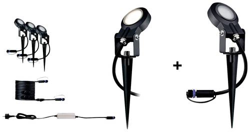 Paulmann 4064161325880 Beleuchtungssystem Plug & Shine LED-Gartenstrahler-Starter-Set 4er Set LED 2