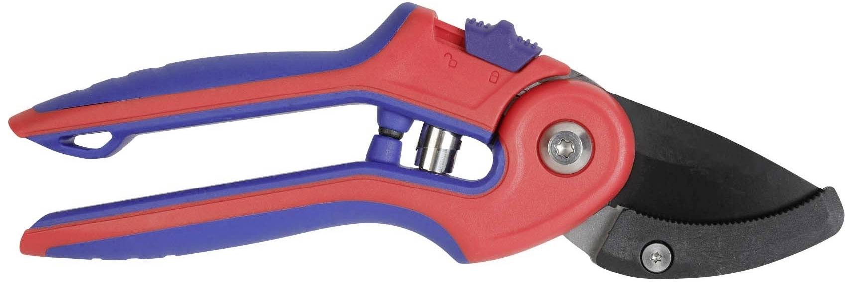 WorkPro WP332010 Amboss-Schere mit Schnitthöhenverstellung, inkl. Gras- und Strauchscherenvorsatz